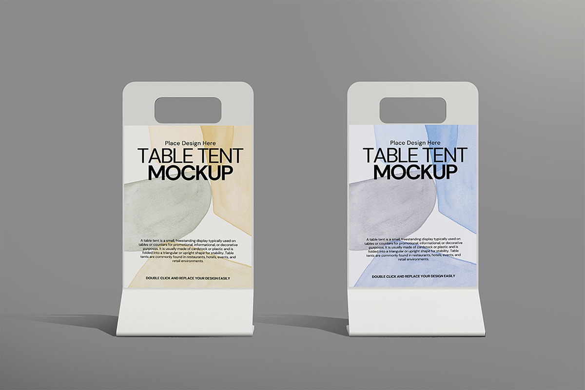 Table Tent Mockup, an Advertising Mockup by Mockupnine