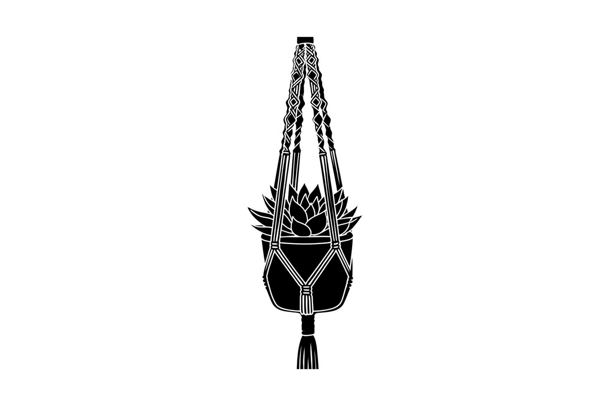 Macrame Plant Hanger Bundle, an Illustration by Creativeshirt (Photo 12 of 31)