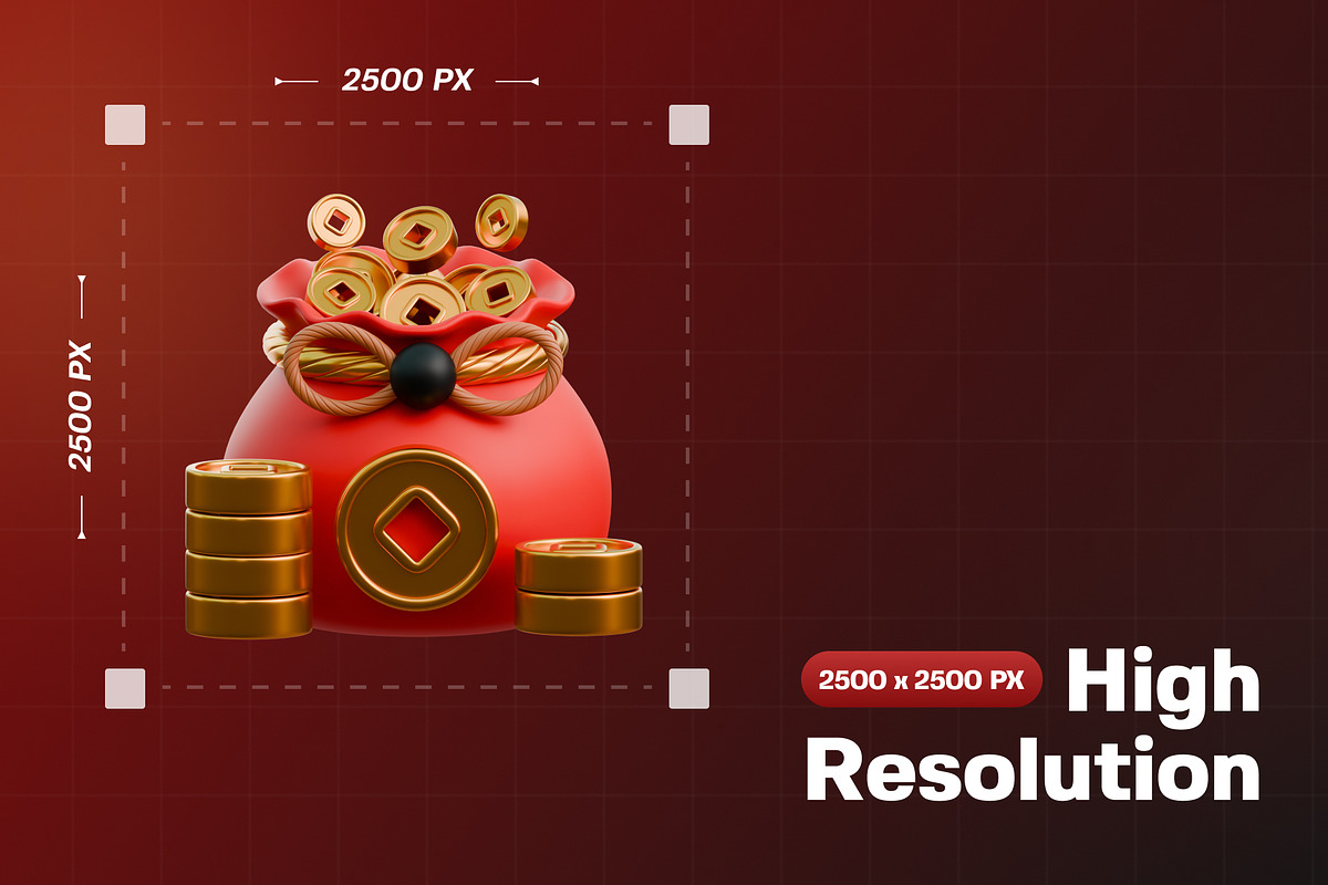 Chinese New Year 3D Icon Pack, an Object 3D Model by Haps Space (Photo 2 of 4)