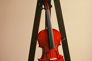 Violin featuring violin, music, and musical instrument
