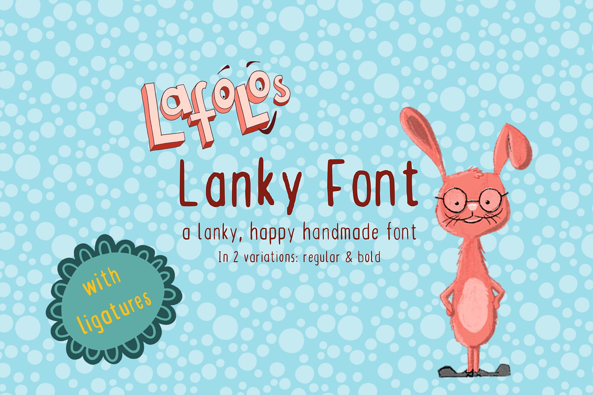 LAFOLOs Lanky Font, a Sans Serif Font by LAFOLO (Photo 1 of 6)