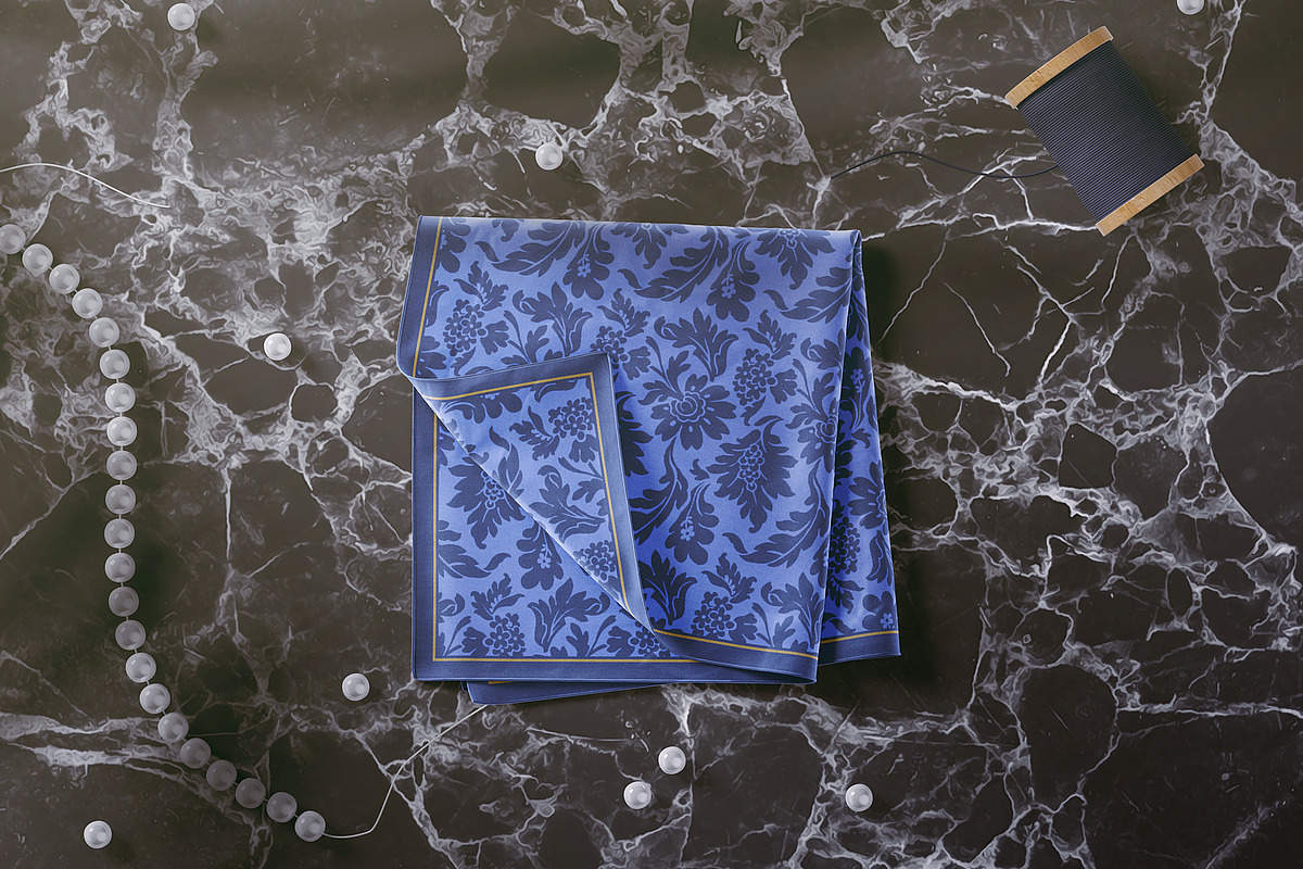 Silk Square Handkerchief Mockup 01, a Print Template by WebAndCat (Photo 3 of 5)