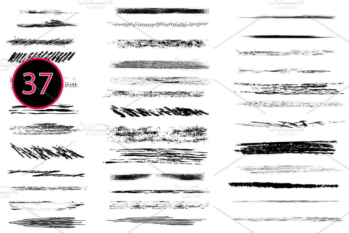 310 Grunge brushes set., a Brush Add-On by redstudio (Photo 4 of 5)