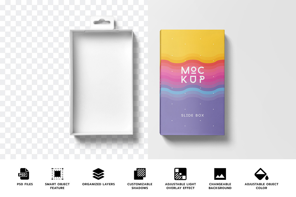 Slide Box Mockup, a Product Mockup by PixelVoyager (Photo 2 of 7)