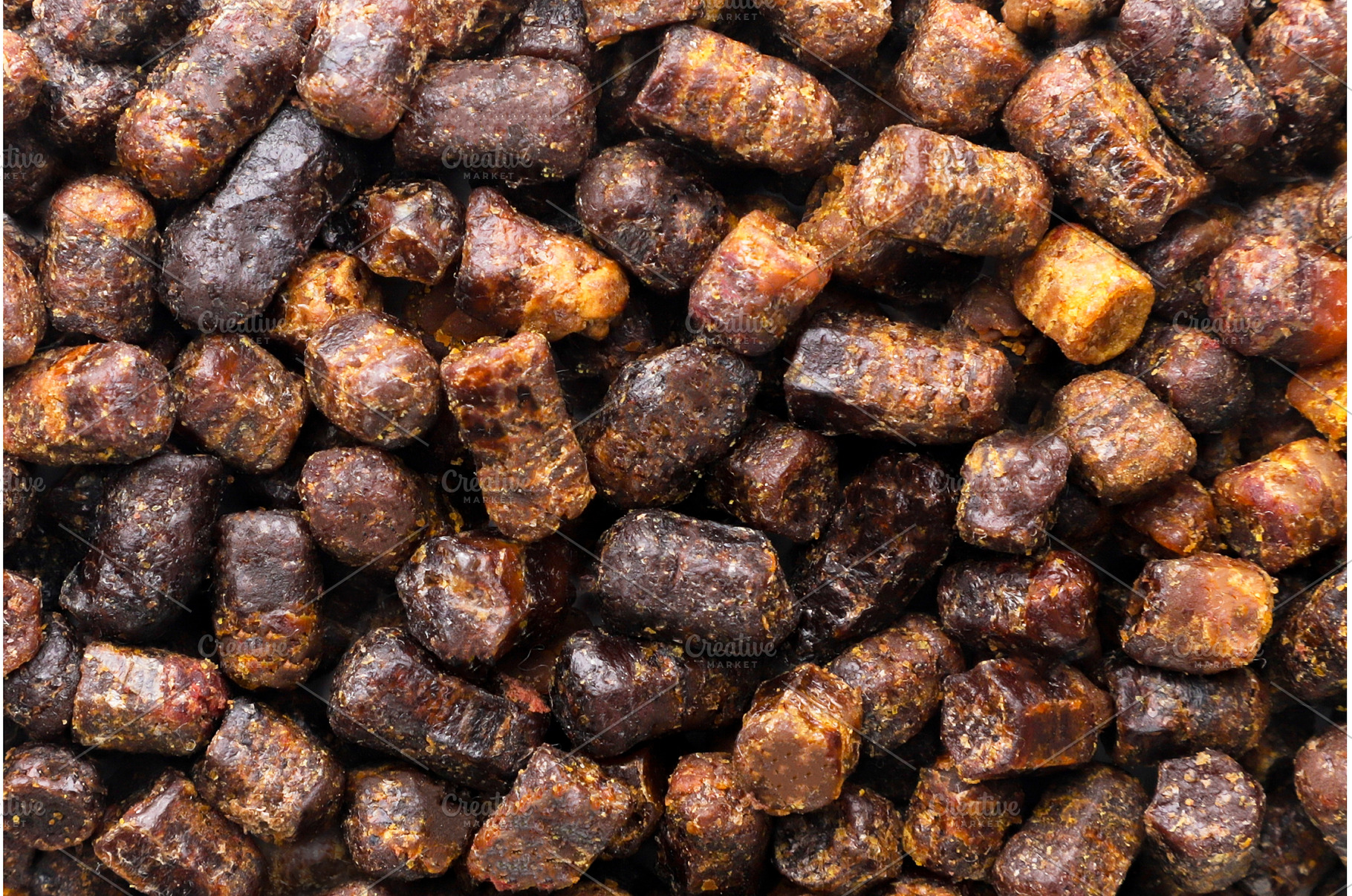 Bee bread background. Top view, a Food & Drink Photo by innakreativ
