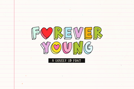 FOREVER YOUNG, a Handwritten Font by Maria Feliz Fonts