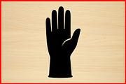 50 Glove Silhouette Clipart Bundle, an Illustration by Creativeshirt (Thumbnail 3 of 4)