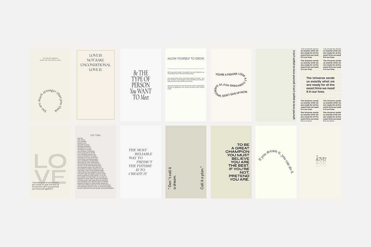 Instagram Quotes Posts Stories PS, a Social Media Template by Love Radiation Studio (Photo 17 of 19)