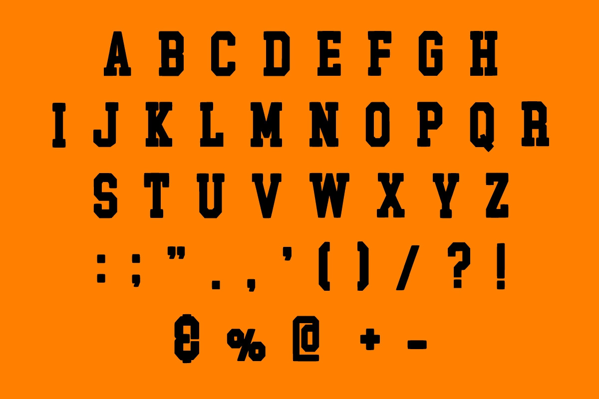 Gloria Jump Font, a Slab Serif Font by Fourteen Letter (Photo 7 of 8)