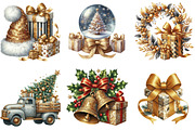 Glitter Christmas Sublimation, an Illustration by DreamArtGraphic (Thumbnail 3 of 5)