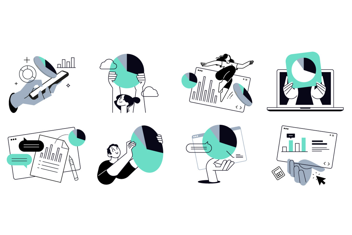 Statistics and analytics, an Illustration by PureSolution (Photo 4 of 6)