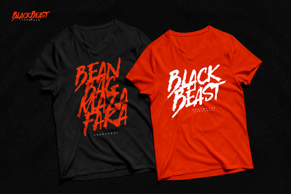 Black Beast Typeface preview 4