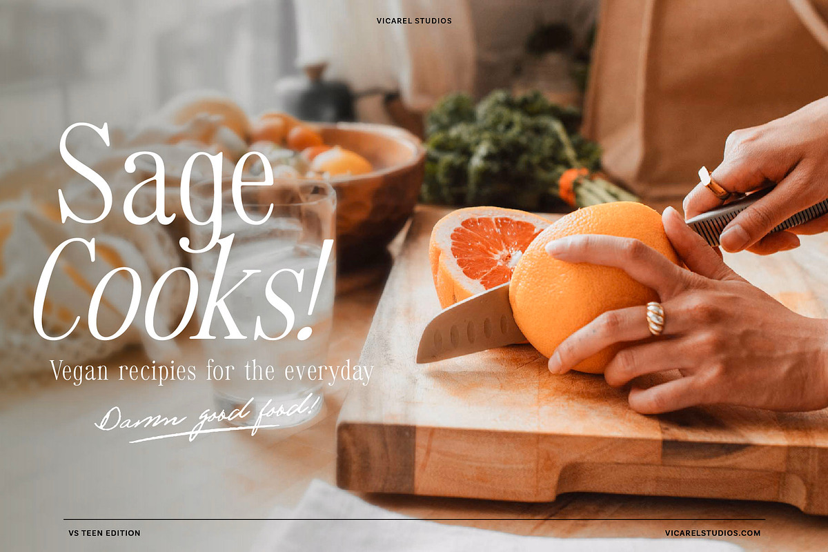 VS Teen Edition – Retro Serif Font, a Serif Font by Vicarel Studios (Photo 16 of 21)