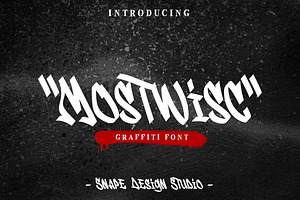 Mostwisc - Graffiti Font