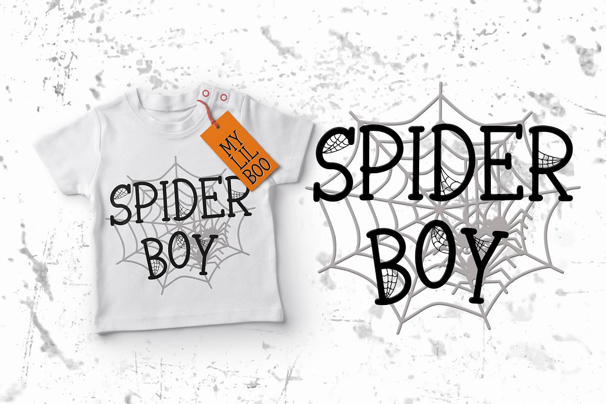 Spooky Webbie - Fun Serif with Web preview 6