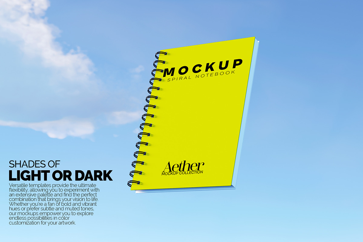 Spiral Notebook Mockup Bundle, a Books & Magazine Mockup by Banana Mockups (Photo 3 of 6)