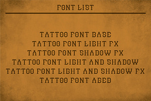 Tattoo Modern Label Typeface