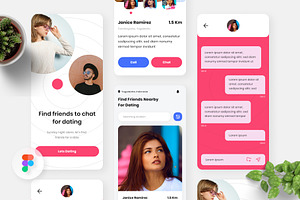 Malming - Dating Design App, an UI Kit Template by Panen Creative