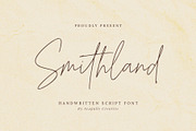 Smithland Handwritten Script, a Script Font by Seagulls Creative (Thumbnail 1 of 11)