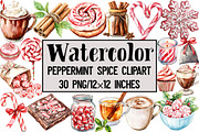 Peppermint Spice Clipart, an Illustration by Design Market (Thumbnail 1 of 3)