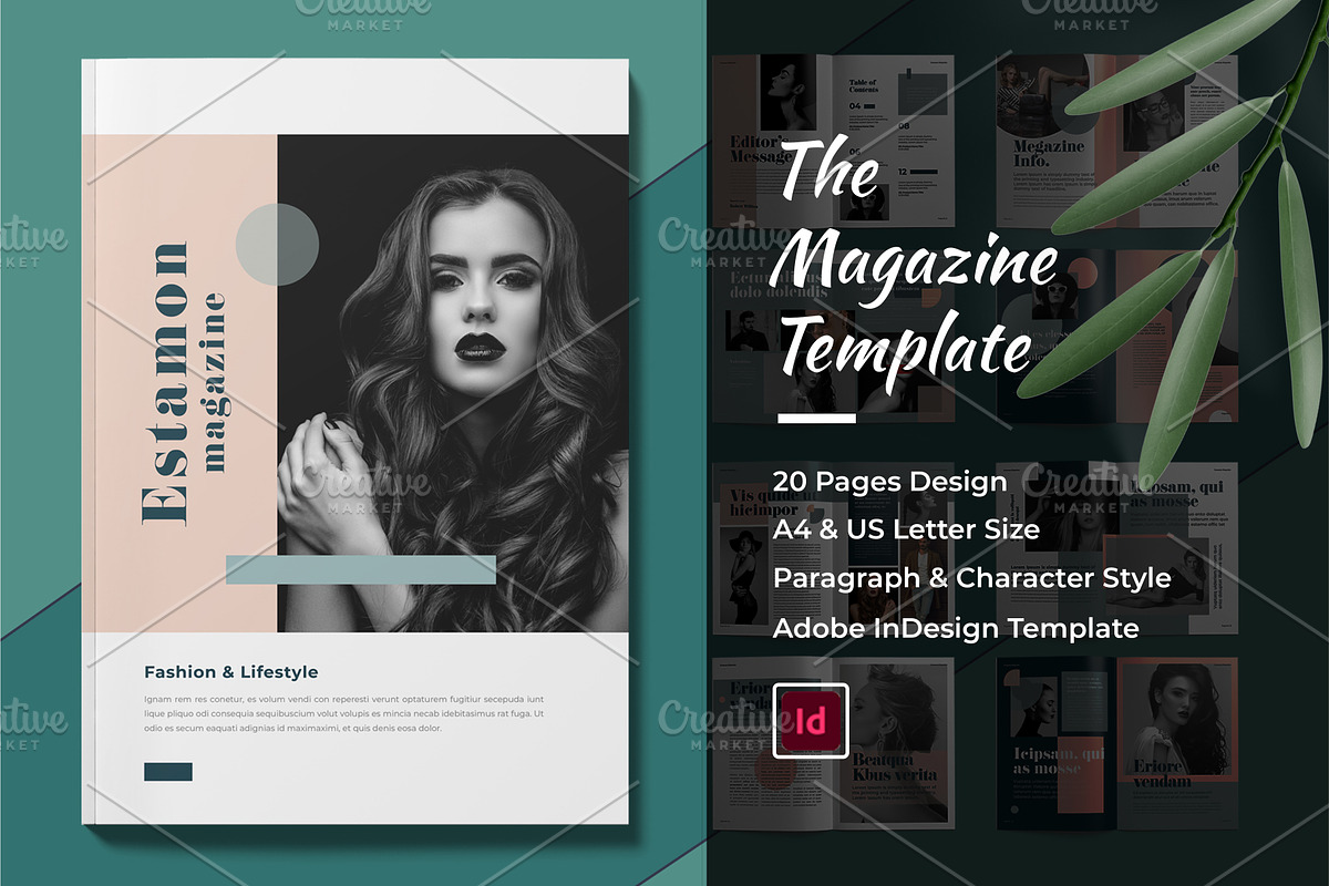 The Magazine-InDesign Template, a Brochure Template by Cristal Pioneer (Photo 1 of 5)