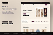 Fashion Stylist Landing Page, an UI Kit Template by Pitchlook.Studio (Thumbnail 1 of 3)