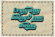 Vintage Retro Font - Pradis, a Script Font by Letter Fresh (Thumbnail 8 of 10)