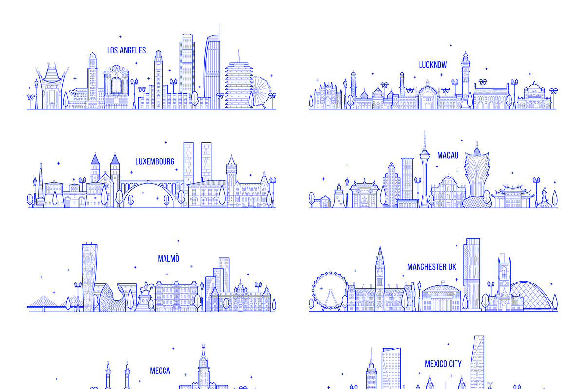 City skylines around the world, an Object Graphic by TheMountBirdStudio (Photo 6 of 8)