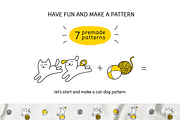 PLAY TIME | LITTLE CAT & DOG SET, a Pattern Graphic by CATMINT (Thumbnail 5 of 10)