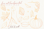 Gold Autumn leaves pumpkin & fashion, an Illustration by January Bloom (Thumbnail 3 of 16)