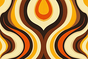 Retro Waves Pattern, a Pattern Graphic by Printable Treasure (Thumbnail 7 of 7)