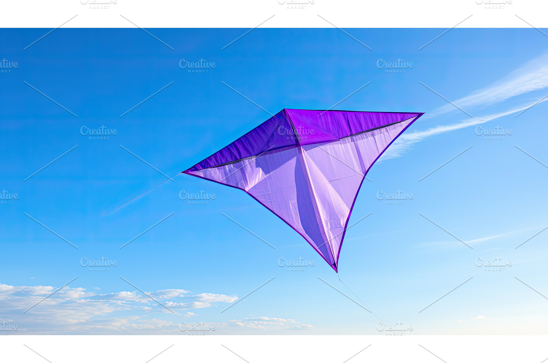 kite purple triangles ai generated, a Nature Photo by pikepicture