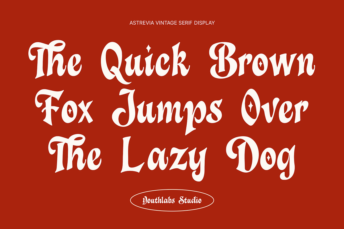 Astrevia - Vintage Serif Display, a Serif Font by Youthlabs Studio (Photo 2 of 15)