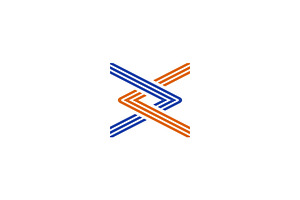 letter X initial logo, a Branding & Logo Template by ZHR Creative