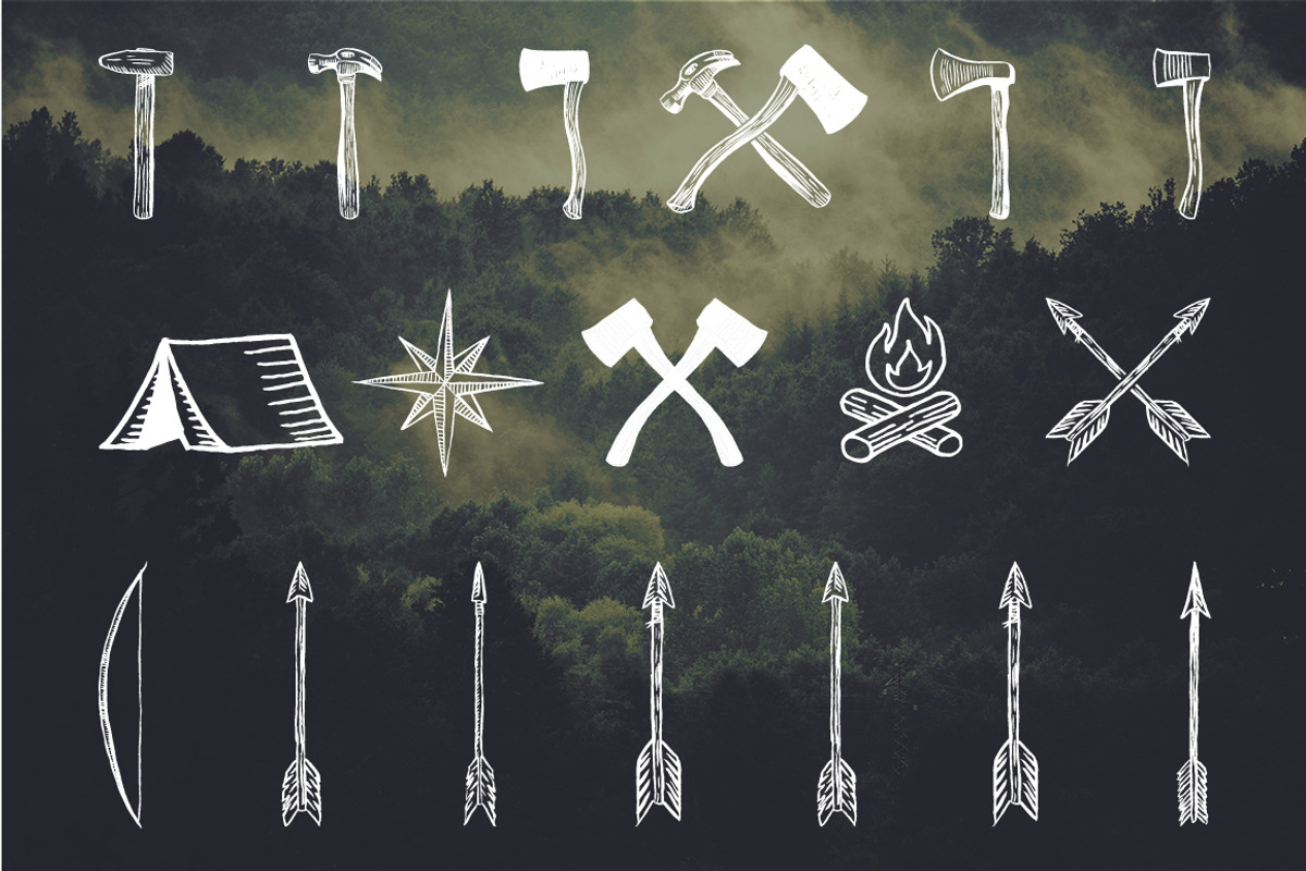 Rustic Clipart Volume 1 - AI PNG EPS, an Object Graphic by BirDIY Design (Photo 7 of 11)