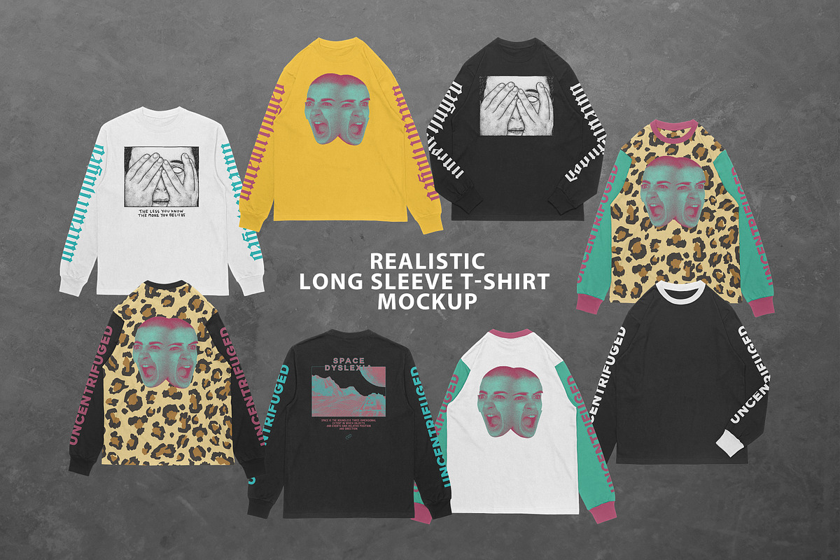 Long Sleeve T-shirt Mockup, a Shirt Mockup by Uncentrifuged Pressure (Photo 1 of 6)