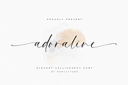 Adoraline Script Calligraphy Font, a Script Font by Pen Culture (Thumbnail 1 of 11)