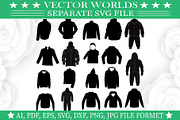 Jacket SVG, Winter, Jackets SVG, an Object Graphic by VectorWorlds (Thumbnail 1 of 3)