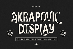 Akrapovic Font - Display
