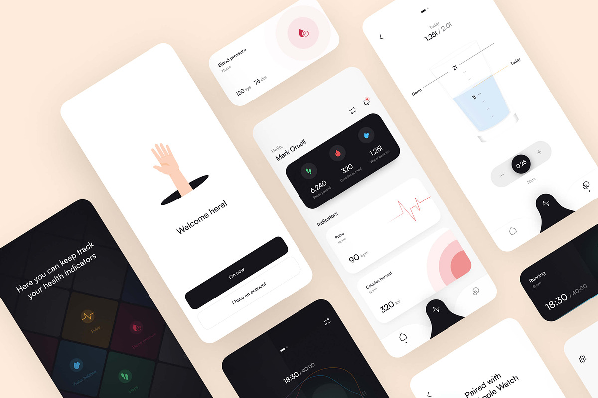 Cycles iOS Sport App Figma UI Kit, an App Template by EGO Creative Innovations (Photo 2 of 8)