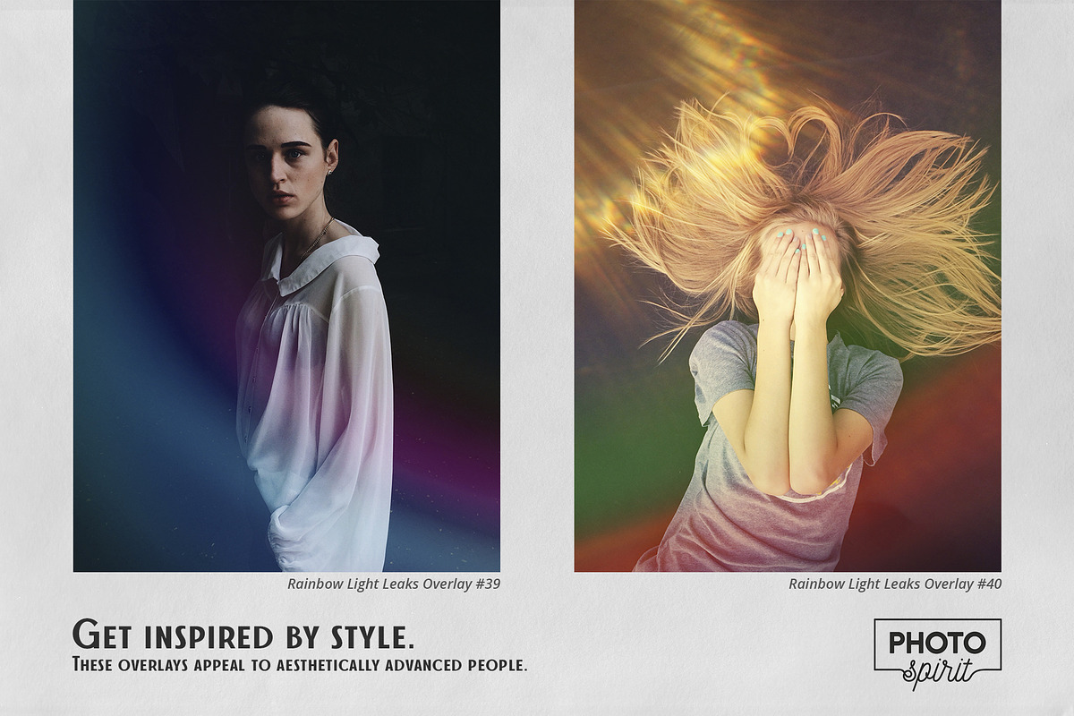 Rainbow Light Leaks Overlays, an Action Add-On by PhotoSpirit (Photo 4 of 8)