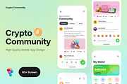 Crypto Community App UI Kit, an App Template by Trung (Thumbnail 1 of 8)