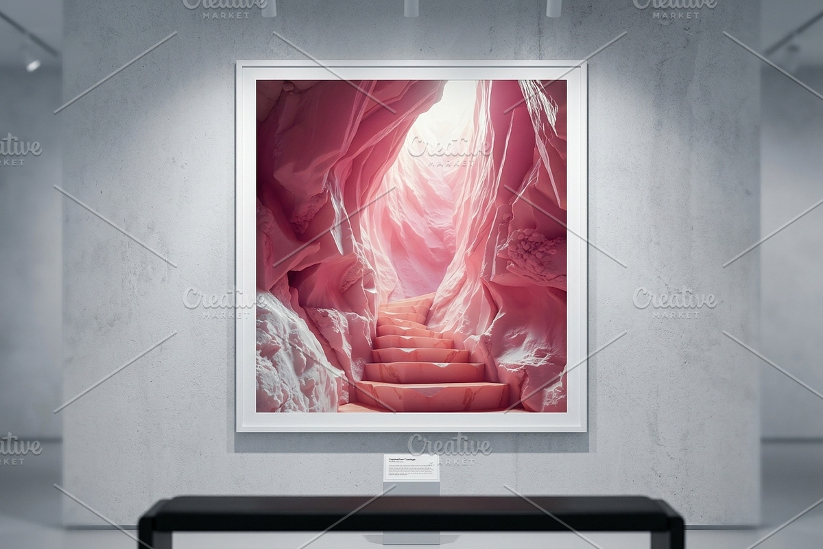 Pink Crystal Cave Stairs Stock Photo, a Nature Photo by Aura Canyon HQ (Photo 4 of 8)