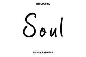 Soul - Modern Script Font, a Script Font by Luna Shop