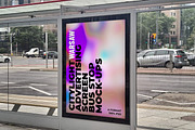 Warsaw Citylight Ad Bus Stop 13, an Advertising Mockup by Graphic Shelter (Thumbnail 3 of 9)