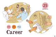Career, a Person Illustration by Olillia (Thumbnail 10 of 11)