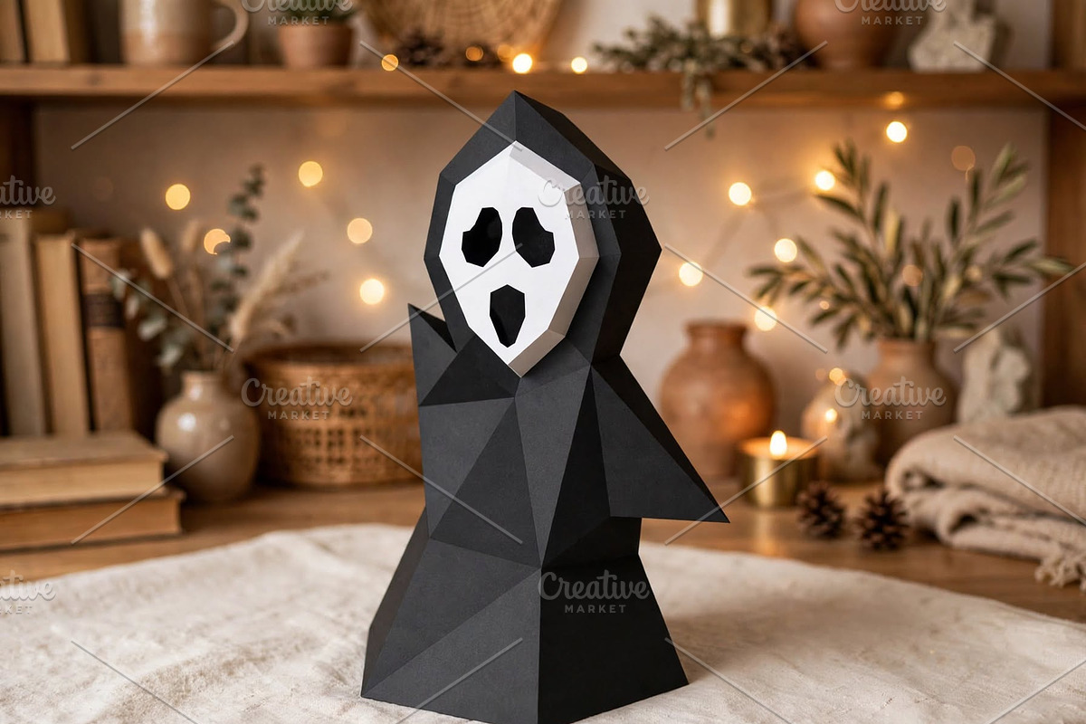 Halloween ghost - 3d papercraft, a Card Template by PAPER amaze (Photo 2 of 5)