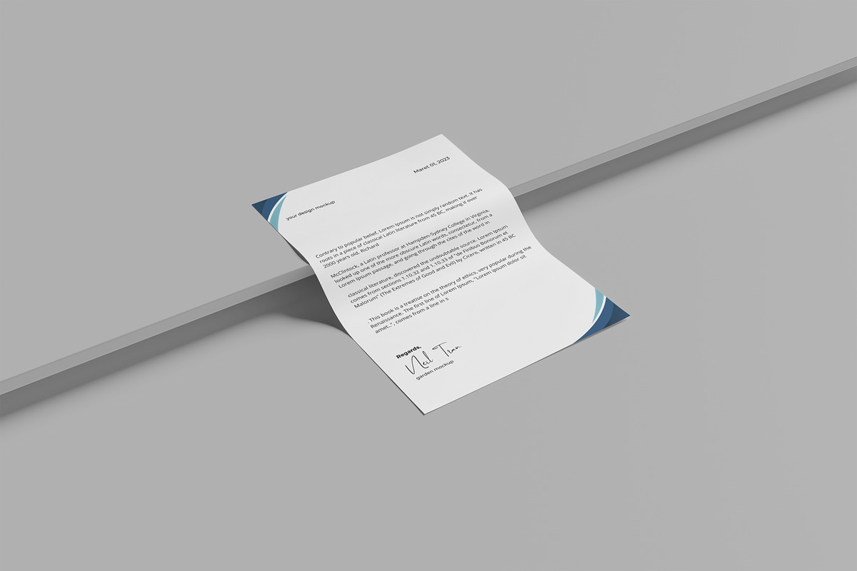 A4 Paper Mockup, a Print Template by kebunmockup (Photo 5 of 6)