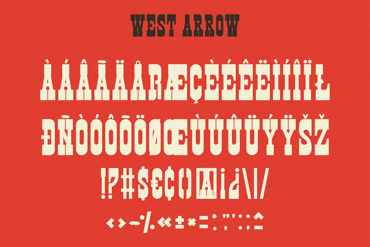 West Arrow - Western Font, a Slab Serif Font by EltaMaxArt (Photo 10 of 13)