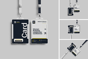 High Quality ID Card Mockup